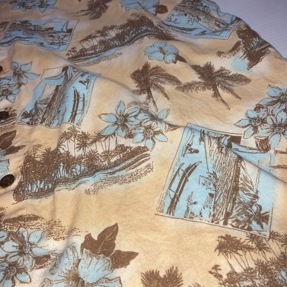 Vintage Joe Kealoha's Reyn Spooner Button Up Hawaiian short sleeve Shirt  Sz L - Picture 5 of 8